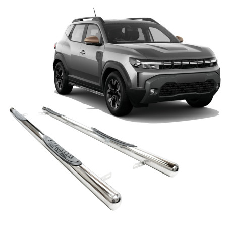 Bočné nášľapy Stainless steel side bars for Dacia Duster 2024-up | race-shop.hu