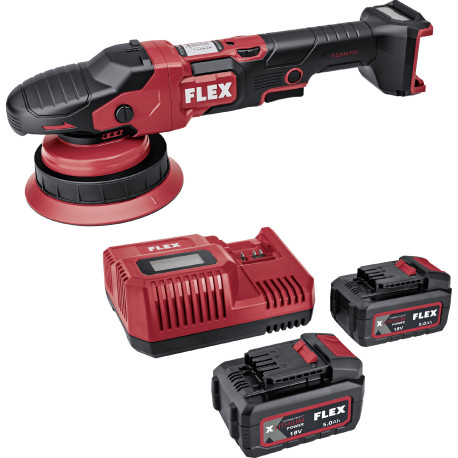 Elektromos/ Akkus szerszámok Flex XCE 8 150 18-EC Set - Aku-excentrická leštička s permanentnou rotáciou 18 V | race-shop.hu