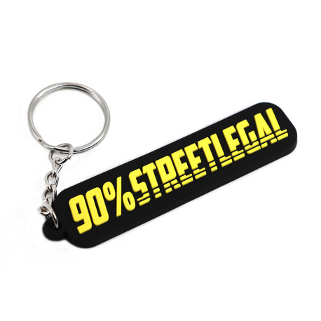 Kulcstartók PVC gumírozott kulcstartó "90% Street Legal" | race-shop.hu