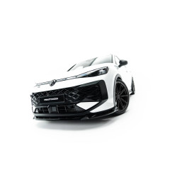 MAXTON DESIGN első splitter Volkswagen T-Roc R-Line Mk2-höz, fényes fekete