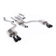 Milltek KIPUFOGÓRENDSZER Milltek Cat-back exhaust resonated for Audi A6 3.0TFSI V6 (C7.5) (non-GPF) 2015-2018 - Cerakote black tips | race-shop.hu