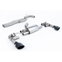 Milltek Cat-back exhaust (loudest) for Audi RS3 Sportback 400PS (GPF) 2019+ - Cerakote black tips