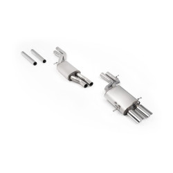 Milltek Cat-back exhaust non-resonated for Audi RS4 V6 Bi-Turbo Avant (B5) (non-GPF) 2000-2002