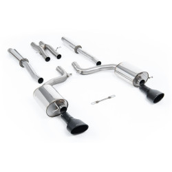 Milltek Cat-back exhaust dual black tips for Audi RS6 5.0 V10 biturbo quattro (C6) (non-GPF) 2008-2010