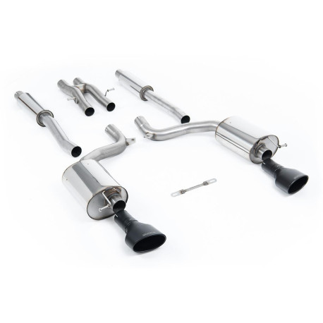 Milltek KIPUFOGÓRENDSZER Milltek Cat-back exhaust dual black tips for Audi RS6 5.0 V10 biturbo quattro (C6) (non-GPF) 2008-2010 | race-shop.hu