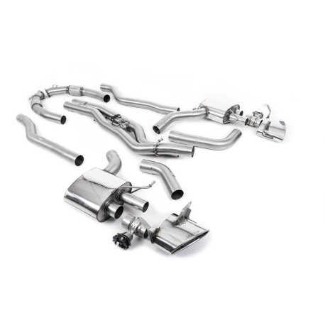 Milltek KIPUFOGÓRENDSZER Milltek Cat-back exhaust (loudest) for Audi RS6 V8 bi-turbo in Performance Edition (C8) (non-GPF) 2020+ - Polished tips | race-shop.hu