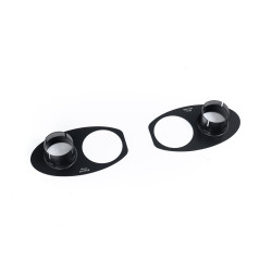 Milltek Rear Trim Finisher Plates Cerakote black tips for Audi RS7 4.0 V8 bi-turbo (C8) (non-GPF) 2019+