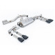Milltek GPF-back exhaust (louder) for Audi S3 2.0TFSI Quattro Saloon/Sedan 310PS & 333PS (8Y) (GPF) 2020+ - Cerakote black tips
