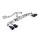 Milltek GPF-back exhaust (loudest) for Audi S3 Sportback 310PS & 333PS (8Y) (GPF) 2020+ - Cerakote black tips