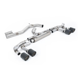 Milltek GPF-back exhaust (loudest) for Audi S3 Sportback 310PS & 333PS (8Y) (GPF) 2020+ - Carbon tips