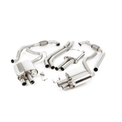 Milltek Cat-back exhaust resonated for Audi S5 3.0 V6 Turbo Coupe/Cabrio (B9) 2017+ - Burnt titanium tips