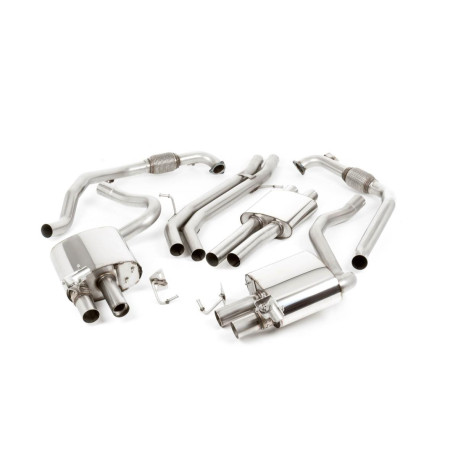Milltek KIPUFOGÓRENDSZER Milltek Cat-back exhaust resonated for Audi S5 3.0 V6 Turbo Coupe/Cabrio (B9) 2017+ - Titanium tips | race-shop.hu
