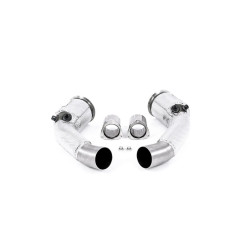 Milltek Large-bore downpipes with sports cats for Audi S8 4.0 TFSI V8 Saloon/Sedan (D5) (non-GPF, for OE system, LWB) 2020+