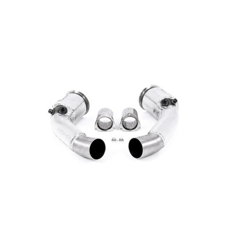 Milltek KIPUFOGÓRENDSZER Milltek Large-bore downpipes with sports cats for Audi S8 4.0 TFSI V8 Saloon/Sedan (D5) (non-GPF, for OE system, LWB) 2020+ | race-shop.hu