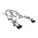 Milltek KIPUFOGÓRENDSZER Milltek Cat-back exhaust resonated for Audi S8 4.0 TFSI V8 Saloon/Sedan (D5) (non-GPF, LWB) 2020+ - Cerakote black tips | race-shop.hu