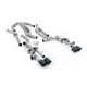 Milltek Cat-back exhaust resonated for Audi S8 4.0 TFSI V8 Saloon/Sedan (D5) (non-GPF, LWB) 2020+ - Carbon tips