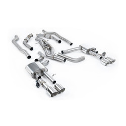 Milltek Cat-back exhaust (louder) for Audi S8 4.0 TFSI V8 Saloon/Sedan (D5) (non-GPF, SWB) 2020+ - Polished tips
