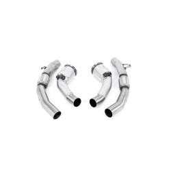 Milltek Large-bore downpipes with cat bypass for Audi S8 4.0 TFSI V8 Saloon/Sedan (D5) (GPF) 2020+