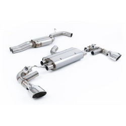 Milltek Cat-back exhaust resonated for Audi TT Mk3 TTRS 2.5TFSI Quattro (non-GPF) 2016+ - Polished tips