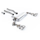 Milltek GPF-back exhaust for BMW 1 Series 128ti 5 Door 2021+ - Quad brushed titanium tips