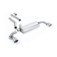 Milltek GPF-back exhaust for BMW 1 Series 128ti 5 Door 2021+ - Brushed titanium tips