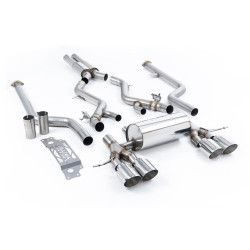 Milltek Cat-back exhaust resonated for BMW M2 Coupe (non-GPF) 2023+ - Polished tips
