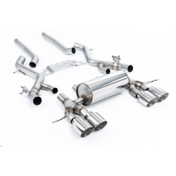Milltek Secondary cat-back exhaust non-resonated for BMW M2 Coupe (non-GPF) 2023+ - Polished tips