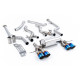Milltek KIPUFOGÓRENDSZER Milltek Cat-back exhaust (loudest) for BMW M2 Coupe (GPF) 2023+ - Burnt/blue titanium tips | race-shop.hu