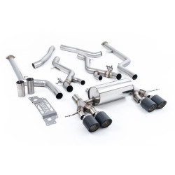 Milltek Cat-back exhaust (loudest) for BMW M2 Coupe (GPF) 2023+ - Carbon tips