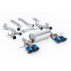Milltek GPF-back exhaust for BMW M2 Coupe (GPF) 2023+ - Burnt/blue titanium tips