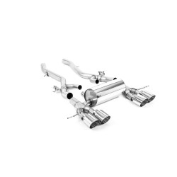 Milltek axle-back kipufogórendszer BMW M2 Coupe (GPF) 2023+ modellhez - polírozott kipufogóvégek