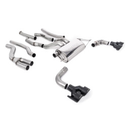 Milltek Cat-back exhaust for BMW M240i Coupe (GPF) 2022+ - Cerakote black tips
