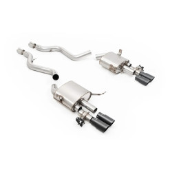 Milltek V2 Cat-back exhaust valved for BMW M3 (E93) 4.0 V8 Cabrio (non-GPF) 2007-2013 - Cerakote black tips