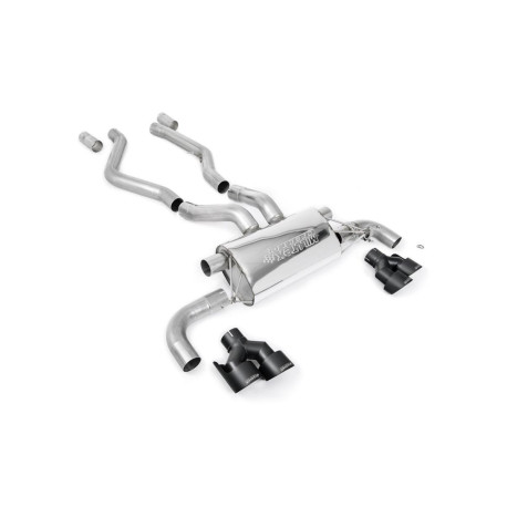 Milltek KIPUFOGÓRENDSZER Milltek GPF-back exhaust for BMW M340i (G20/G21) XDrive Saloon/Touring (GPF) 2019+ - Black tips | race-shop.hu