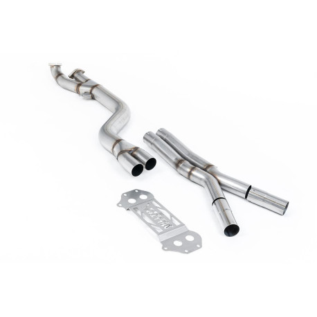 Milltek KIPUFOGÓRENDSZER Milltek másodlagos katalizátor-kiiktatócső BMW M3 (G80) S58 3.0 Turbo (GPF nélküli) 2021+ - Rezonátor nélküli | race-shop.hu