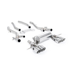 Milltek Secondary cat-back exhaust for BMW M3 (G80) S58 3.0 Turbo (non-GPF) 2021+ - Polished tips