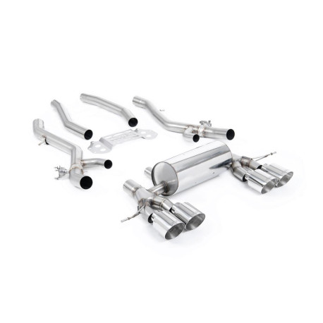 Milltek KIPUFOGÓRENDSZER Milltek GPF-back exhaust for BMW M3 (G80/G81) S58 3.0 Turbo Touring/XDrive (GPF) 2020+ - Polished tips | race-shop.hu