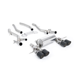 Milltek GPF-back exhaust for BMW M3 (G80/G81) S58 3.0 Turbo Touring/XDrive (GPF) 2020+ - Carbon tips