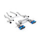 Milltek KIPUFOGÓRENDSZER Milltek GPF-back exhaust for BMW M4 (G82) S58 3.0 Turbo (GPF) 2020+ - Burnt/blue titanium tips | race-shop.hu