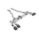 Milltek KIPUFOGÓRENDSZER Milltek Front pipe-back exhaust for BMW M5 (F90) 4.4l Twin Turbo (non-GPF) 2019+ - Carbon tips | race-shop.hu