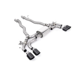 Milltek Front pipe-back exhaust for BMW M5 (F90) 4.4l Twin Turbo (non-GPF) 2019+ - Carbon tips