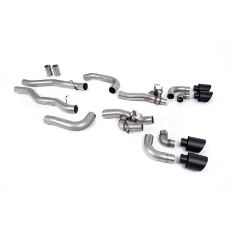 Milltek KIPUFOGÓRENDSZER Milltek GPF-back exhaust valved for BMW M8 (F91/F92) 4.4l V8 Twin Turbo Coupe/Cabrio (GPF) 2020+ - Cerakote black tips | race-shop.hu