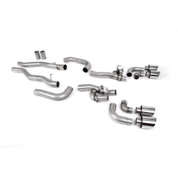 Milltek GPF-back exhaust valved for BMW M8 (F91/F92) 4.4l V8 Twin Turbo Coupe/Cabrio (GPF) 2020+ - Polished tips