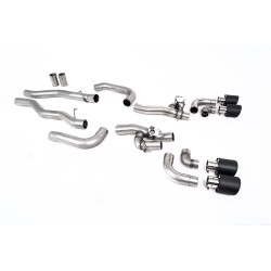 Milltek GPF-back exhaust valved for BMW M8 (F91/F92) 4.4l V8 Twin Turbo Coupe/Cabrio (GPF) 2020+ - Carbon tips