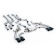 Milltek Downpipe-back exhaust for BMW X3 X3M/X3M Comp 3.0 (G01) (GPF) 2022+ - Cerakote black tips