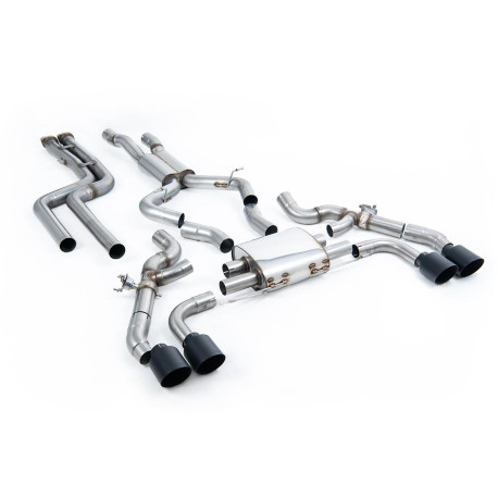 Milltek KIPUFOGÓRENDSZER Milltek Downpipe-back exhaust (louder) for BMW X3 X3M/X3M Comp 3.0 (G01) (GPF) 2019-2021 - Cerakote black tips | race-shop.hu