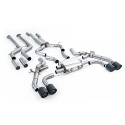 Milltek Downpipe-back exhaust for BMW X4 X4M/X4M Comp 3.0 (G02) (GPF) 2022+ - Carbon tips