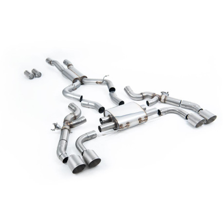Milltek KIPUFOGÓRENDSZER Milltek GPF-back exhaust for BMW X4 X4M/X4M Comp 3.0 (G02) (GPF) 2022+ - Titanium tips | race-shop.hu