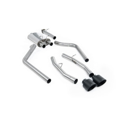 Milltek Cat-back exhaust for RAM 1500 5.7L HEMI V8 (non-GPF) 2019-2024 - Cerakote black tips