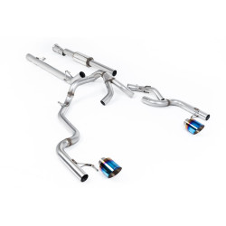 Milltek Cat-back exhaust (louder) for Ford F150 SuperCrew Tremor 5.0 V8 (non-GPF) 2021+ - Burnt titanium tips
